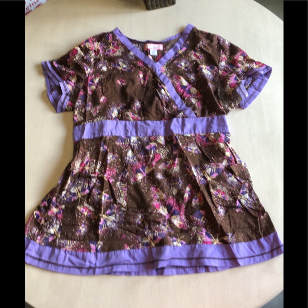 Koi Scrub Top